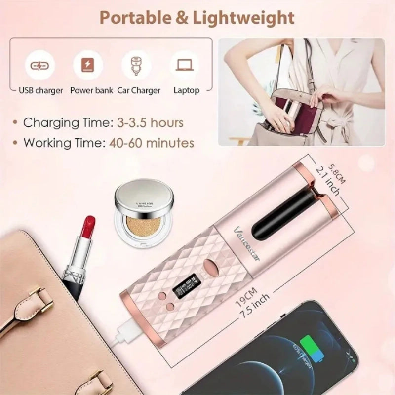 Cordless Automatic Hair Curler