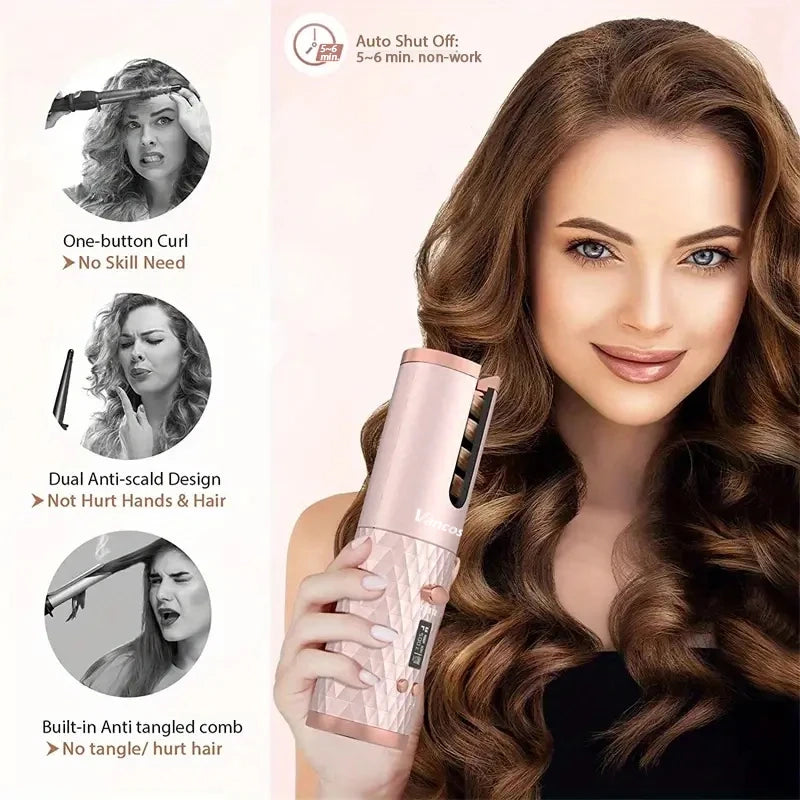 Cordless Automatic Hair Curler